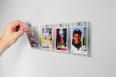 trading card frame|trading card wall display.